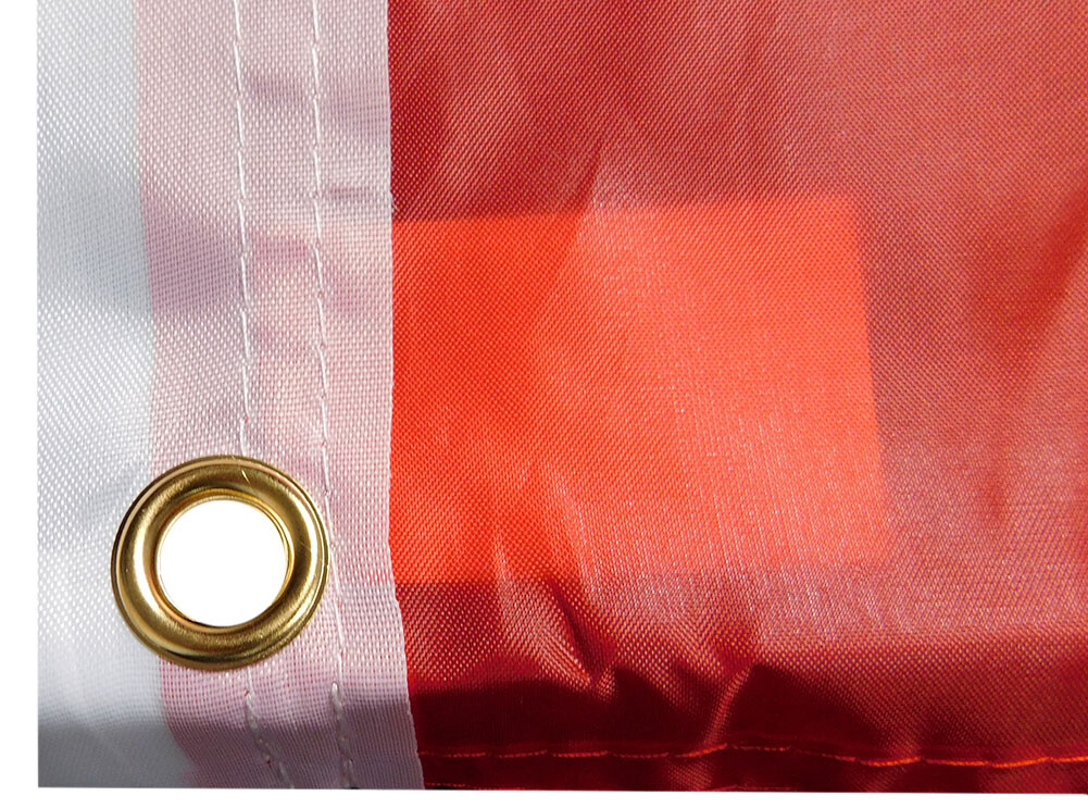 Red Solid Color Premium Quality 3x5 3'x5' Woven Poly Nylon Flag Banner gallery