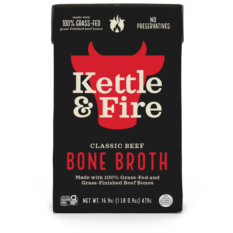 Kettle & Fire Beef Bone Broth, Shelf-Stable, 16.9oz gallery