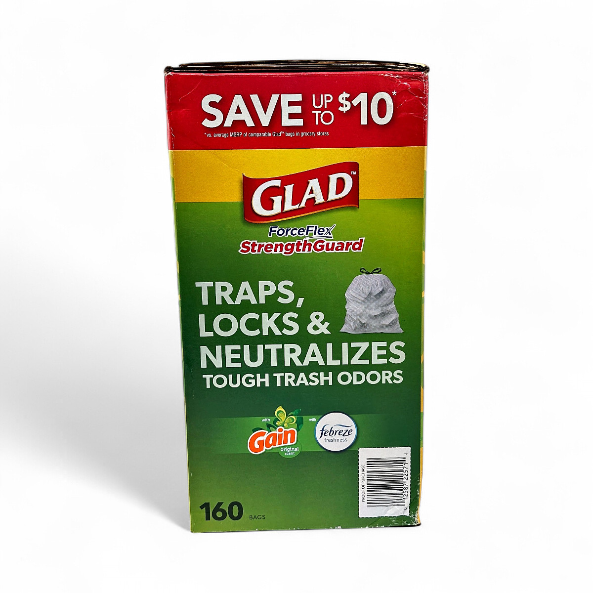 Glad ForceFlex StrengthGuard Tall Kitchen Trash Bags 160-Count - White gallery