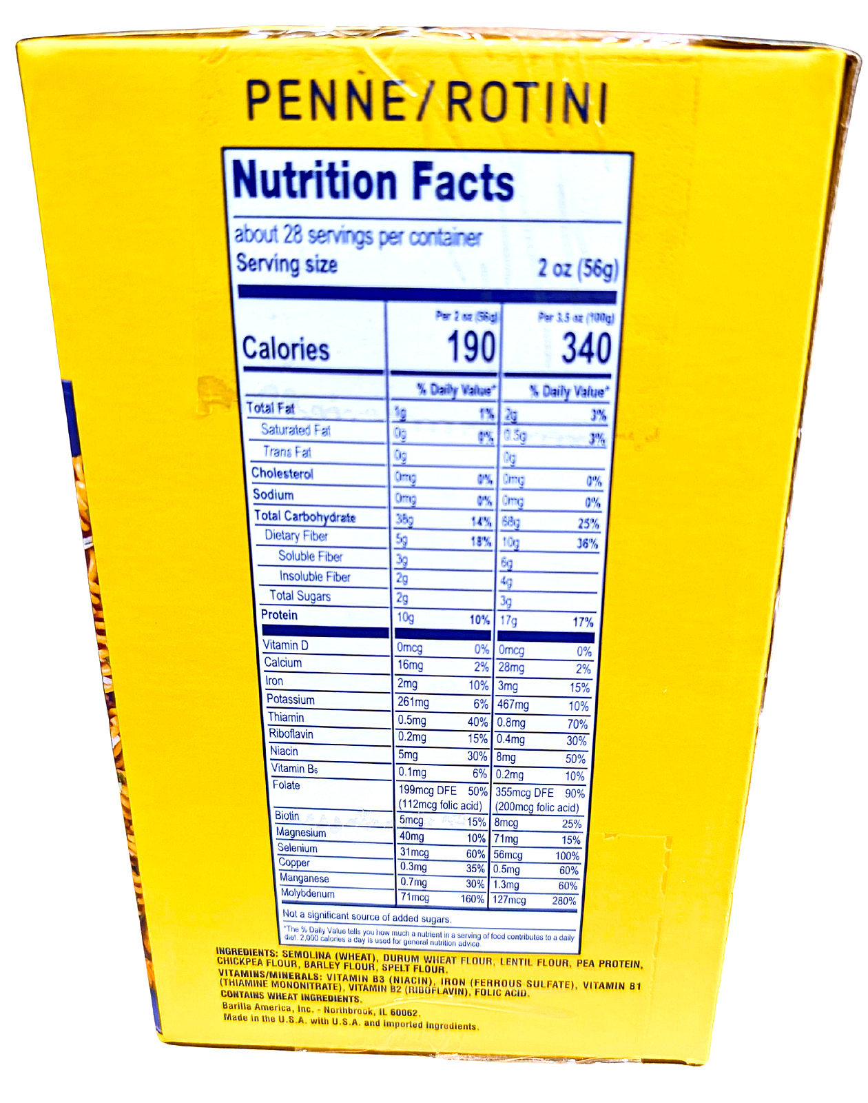 Barilla Protein+ Penne & Rotini 4 Packs x 14.5 Oz EXP 07/2027 gallery