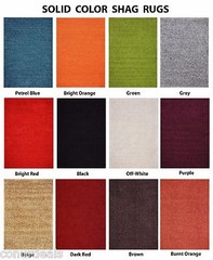Premium Shaggy Collection Solid Color Shag Rug Area Rugs Multiple Color Options