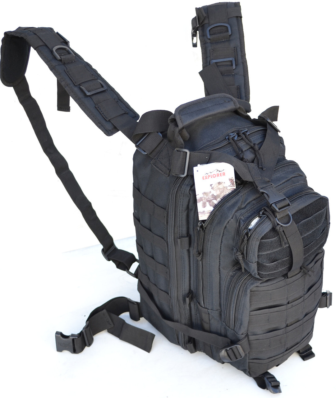 Explorer Black 72 Hour Combat Rucksack Backpack 2