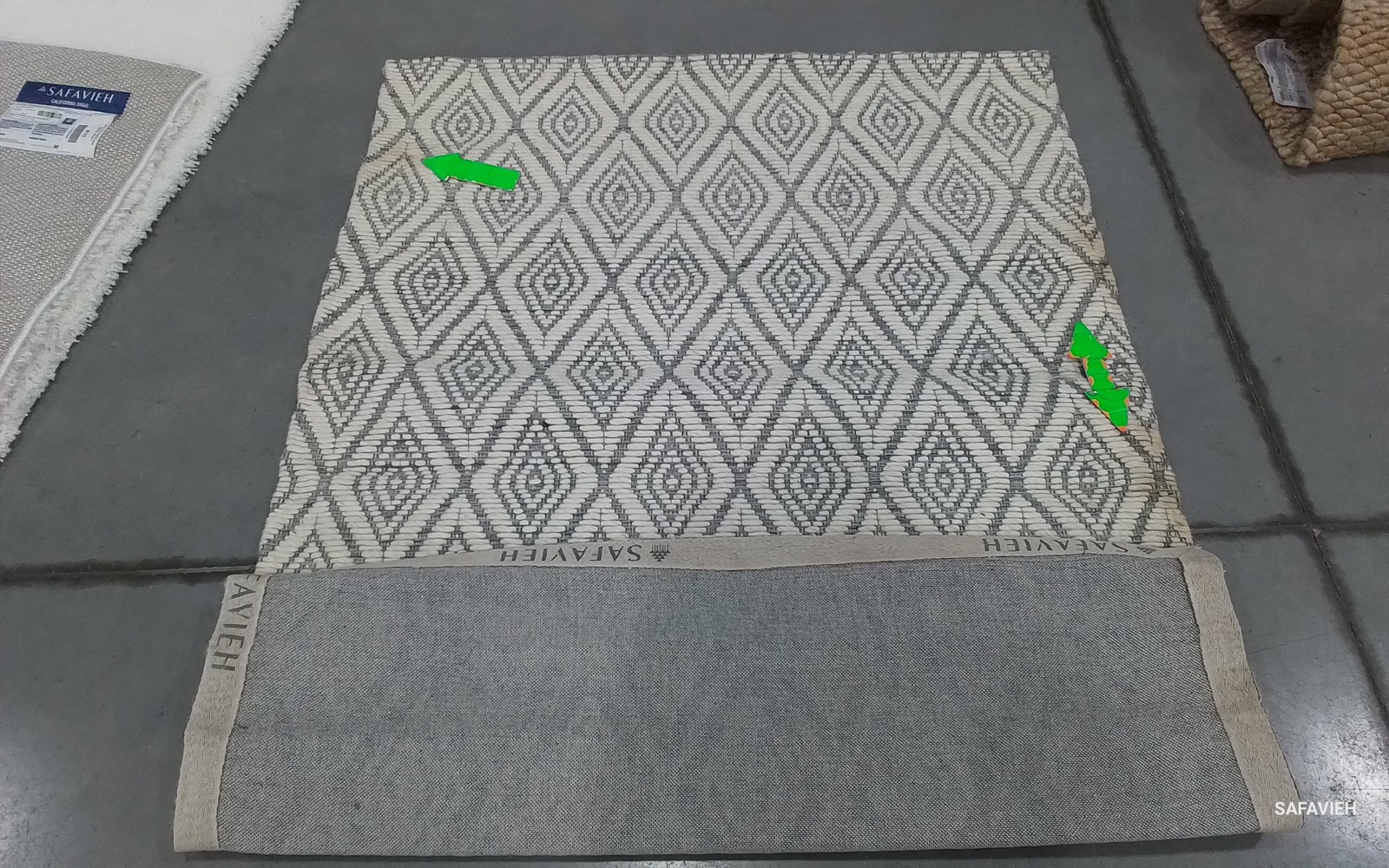 GREY / IVORY 4'-0" x 6'-0" Stained Rug, Reduced Price 1172802676 MRB308F-4 gallery