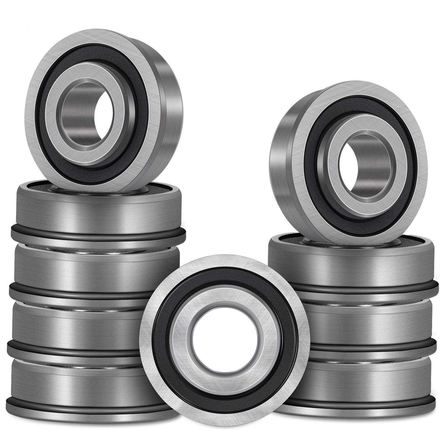 10pcs Flanged Ball Bearings 3/4 Inch Inner Diameter 1-3/8 Inch Outer Diameter gallery