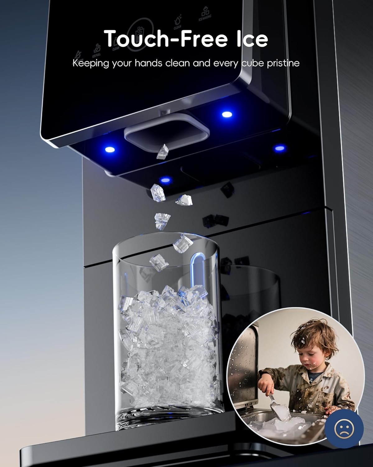 ecozy Nugget Ice Maker Dispenser 40 Lbs Per Day Countertop gallery