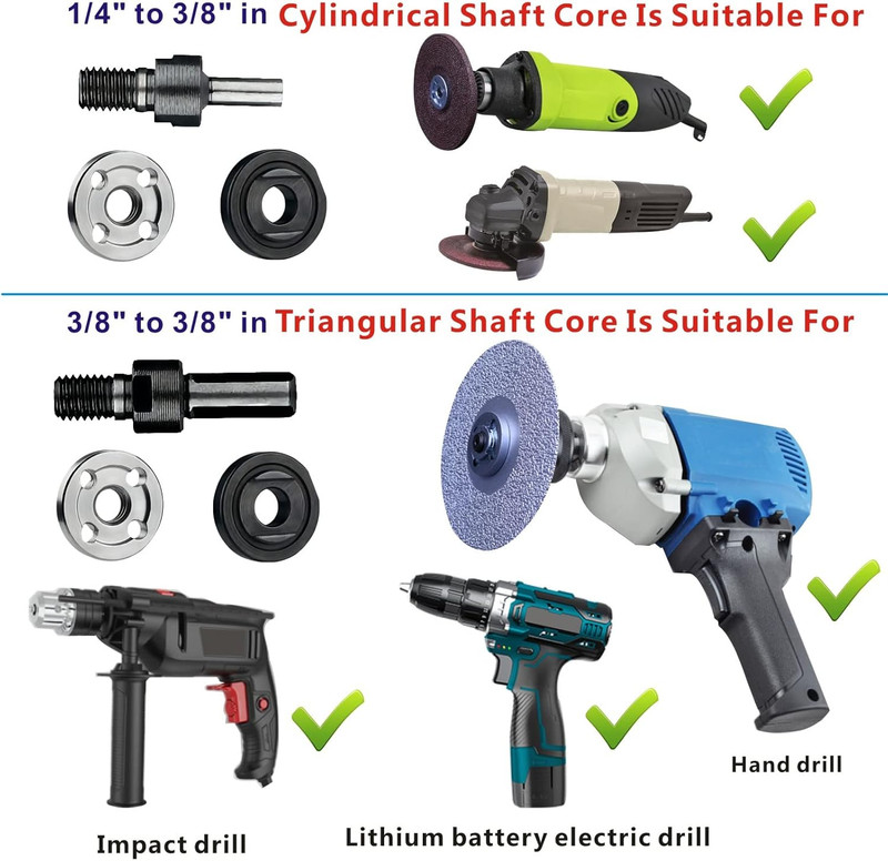 Electric Drill Grinder Wheel Disc Adapter 6mm & 10mm 10mm & 10mm Adjustable R... gallery