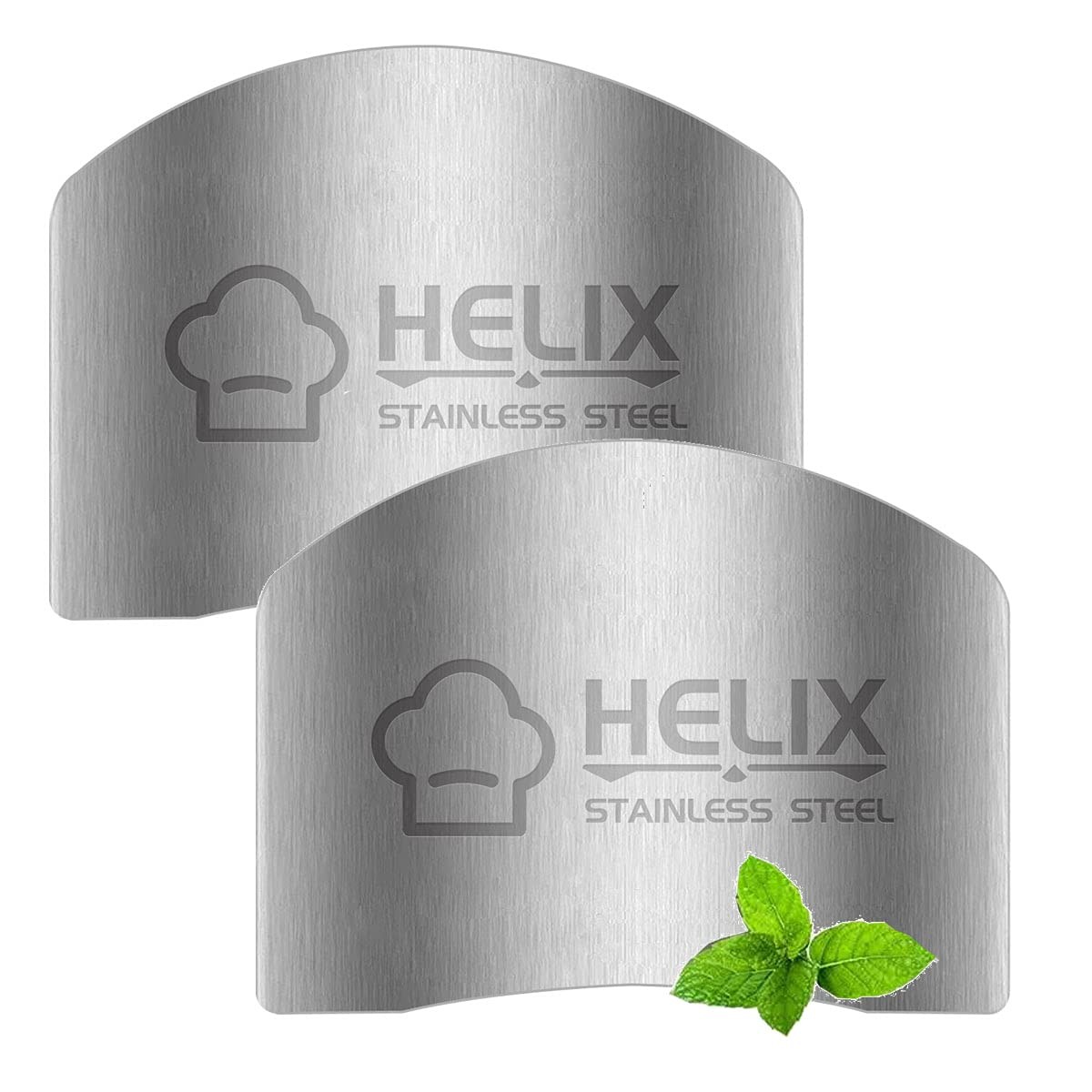 2 Pcs Finger Guard for Cutting aid, Kitchen Tool, Stainless Steel Knife Prote... gallery