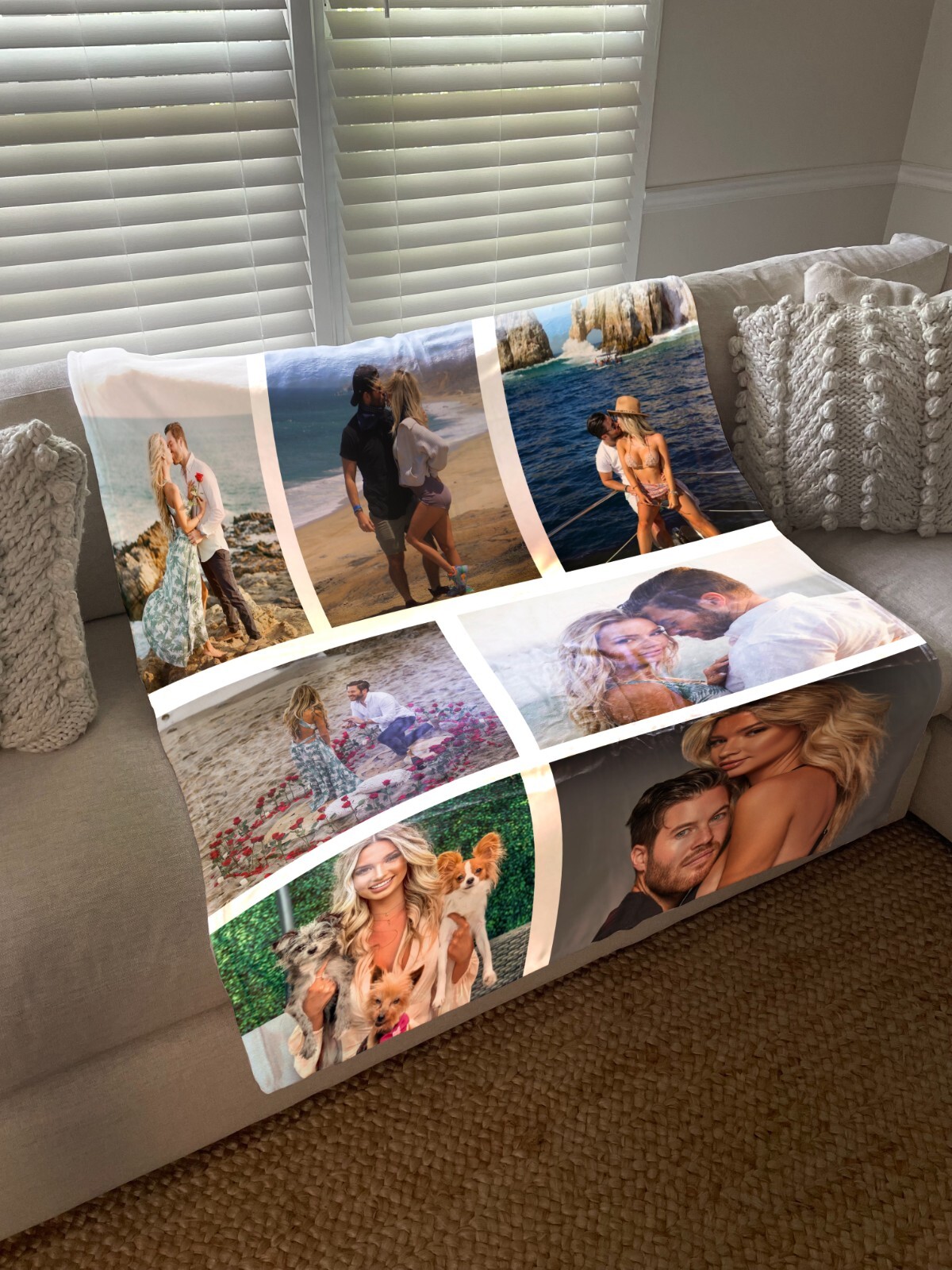 Personalized Custom Fleece Blanket With Photo - Family Picture Memorial Blanket gallery