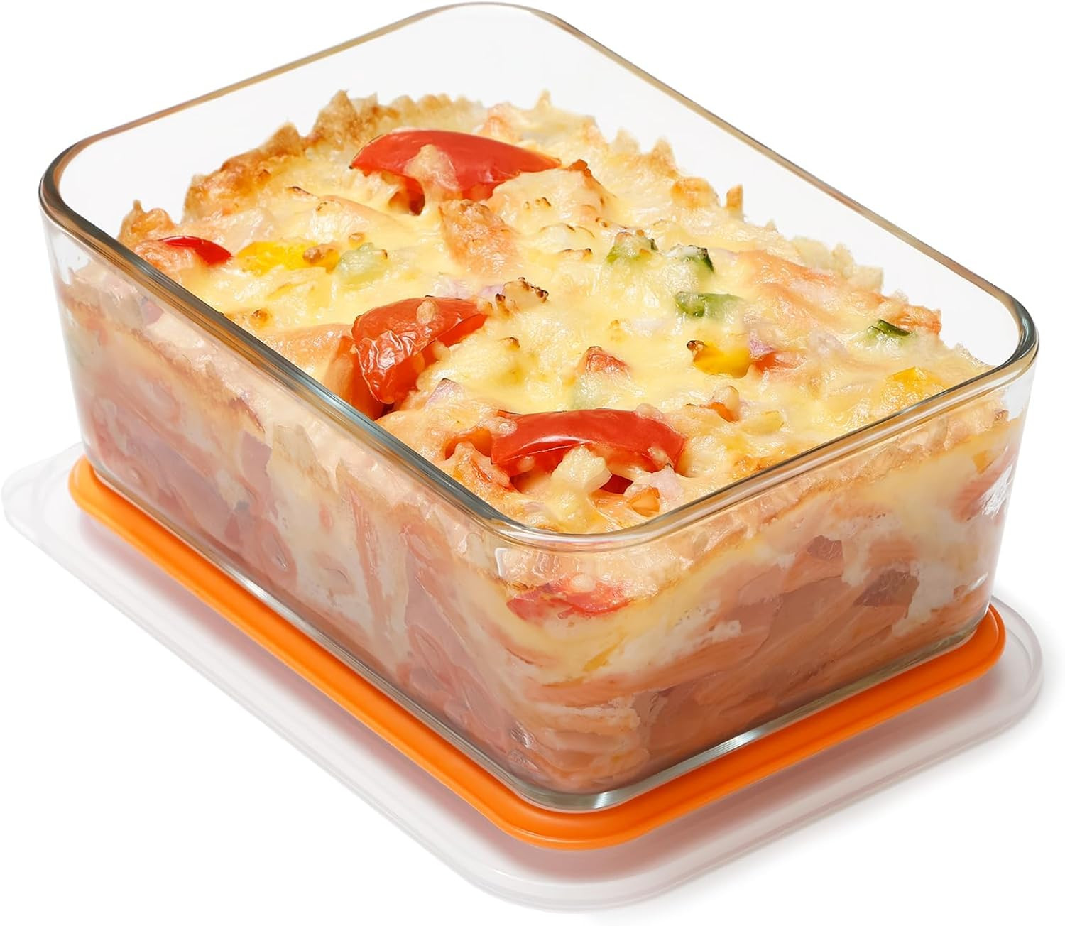 1.2QT Tempered Glass Baking Dish Lid 7x5in Deep Rectangular Oven Safe[1][2] gallery