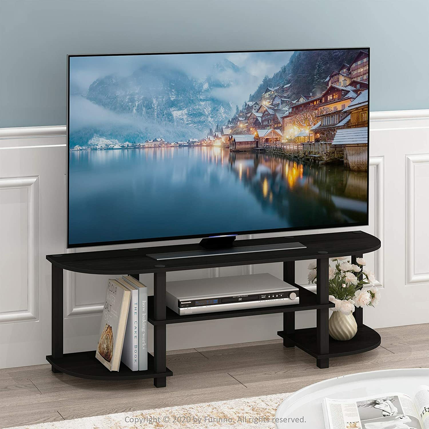 TV Stand For 55 Inch TV Flat Screens Mount Entertainment Center Storage Shelves gallery