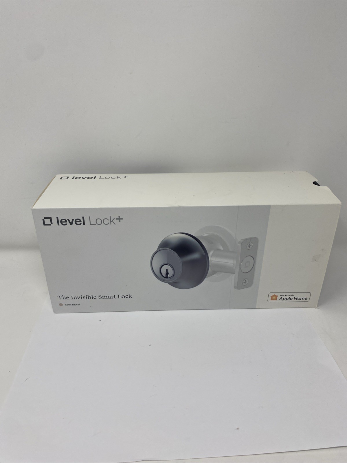 Level Touch Satin Nickel Bluetooth Single Cylinder Deadbolt Invisible Smart Open gallery