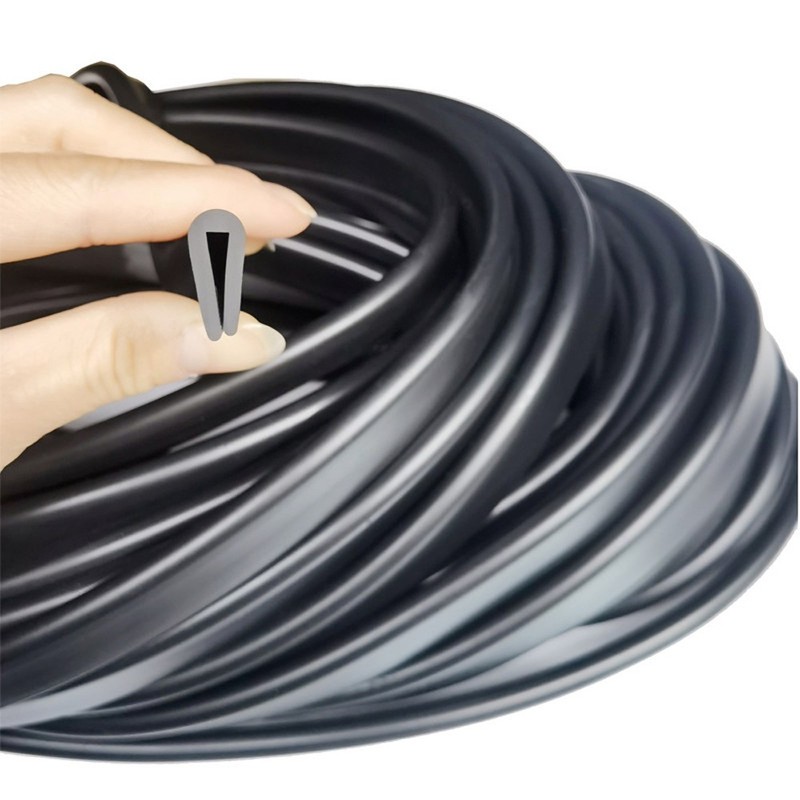 5mm-12mm Rubber U Shape Guard Edging Trim Seal Strip Door Table Edge Protector gallery