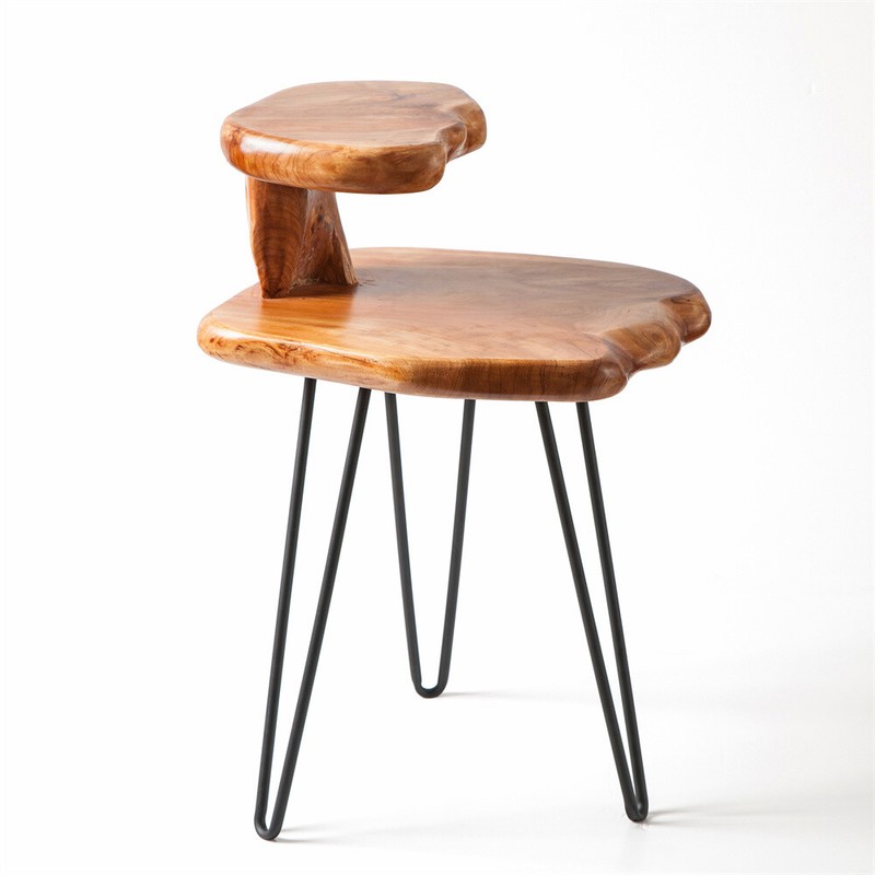 GREENAGE Cedar Root 2 Tier End Table, Rustic Live Edge Coffee Table Side Table gallery