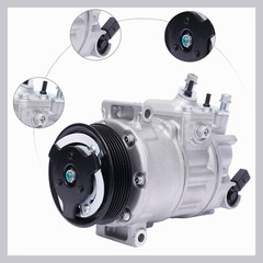 AC Compressor & A/C Clutch For VW Jetta Golf GTI Passat Eos Tiguan Audi A3 TT