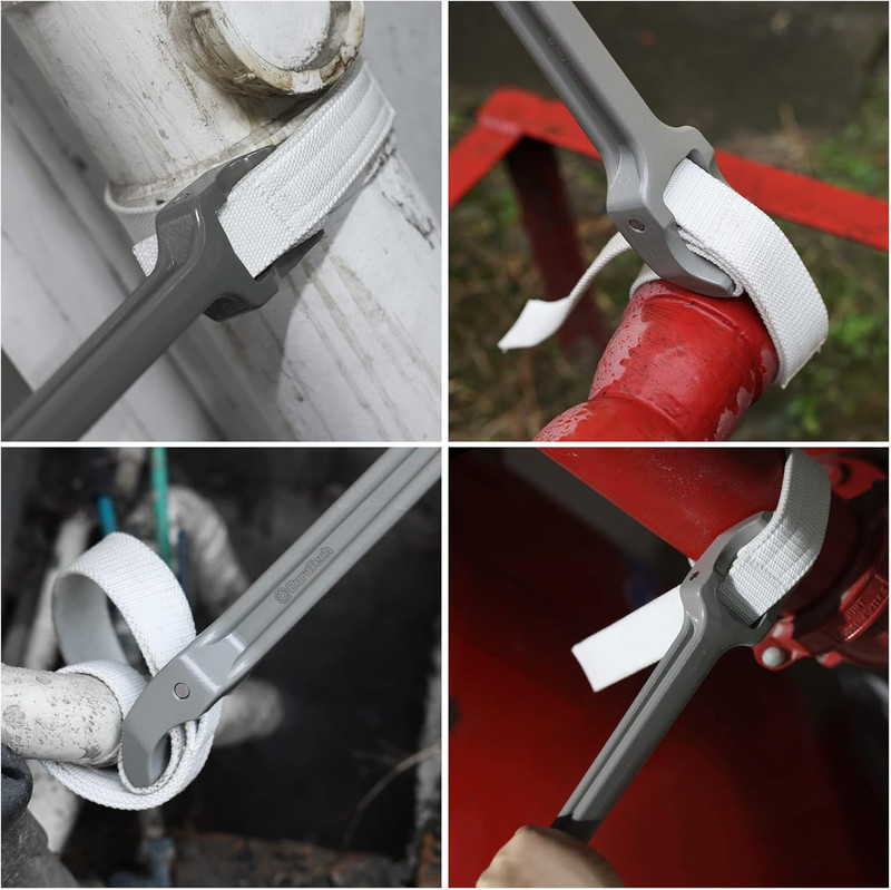Strap 18" Handle, Adjustable Nylon Strap Pipe Wrenches, Oil Filter Strap Opener gallery
