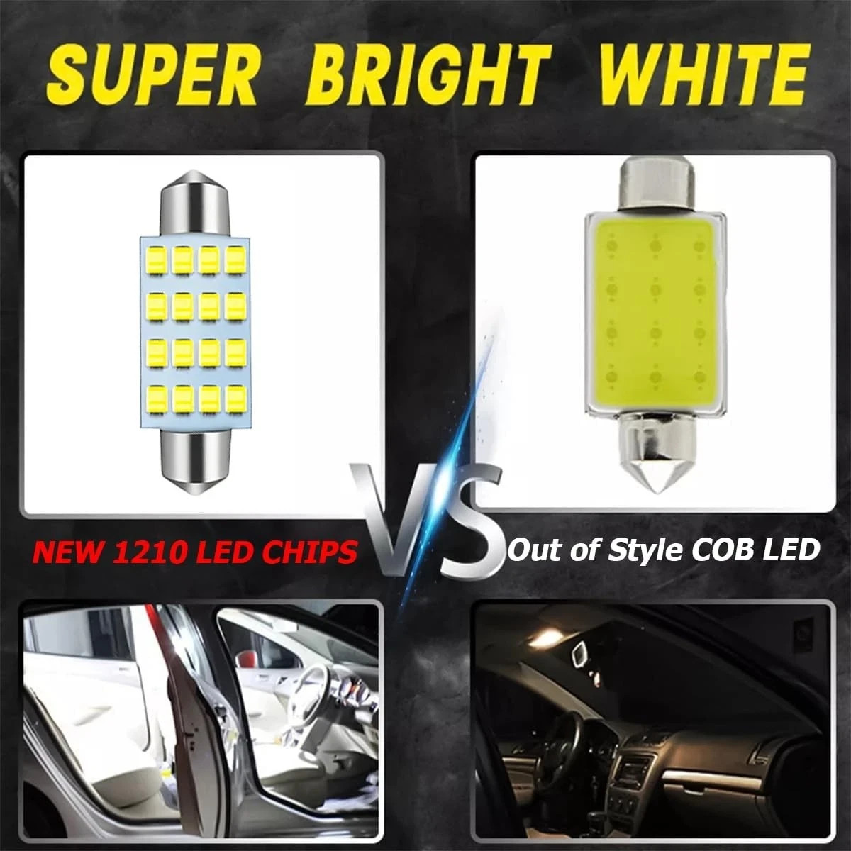 42 Pcs Car LED Lights Kit, Auto Interior Bulbs Set, 6000K 12V T10 For Accessory, gallery
