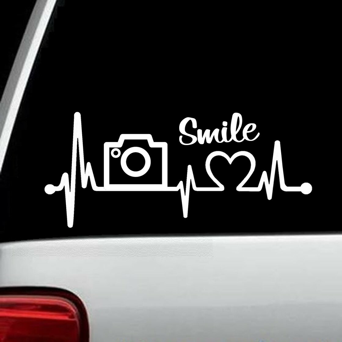Camera Photography Lover Heartbeat Decal Sticker Car Window Photographer BG 338 gallery