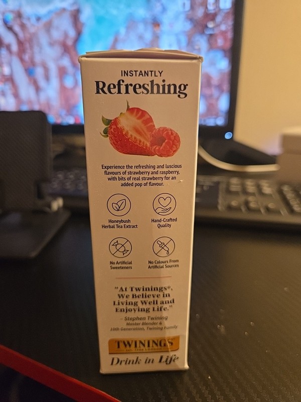 Twinings Strawberry Raspberry Refreshers Exp: 07/2027 gallery