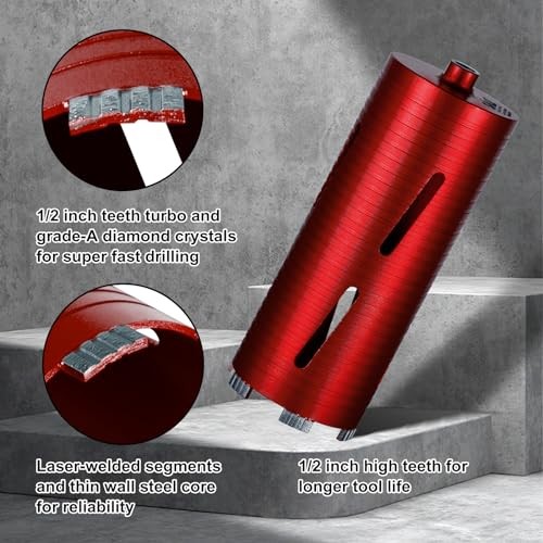 Diamond Core Drill Bits 4" Diameter0"/254mm Drilling Depth 4"x11"x5/8"-11 1 gallery