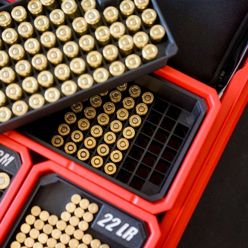 Ammo Inserts for Milwaukee Packout 100+ Calibers Divider bins black red gallery