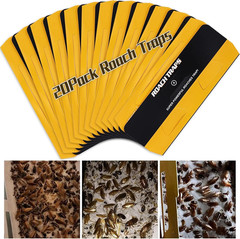 20 Pack Indoor Roach Traps, Glue Traps Safe for Children and Pets