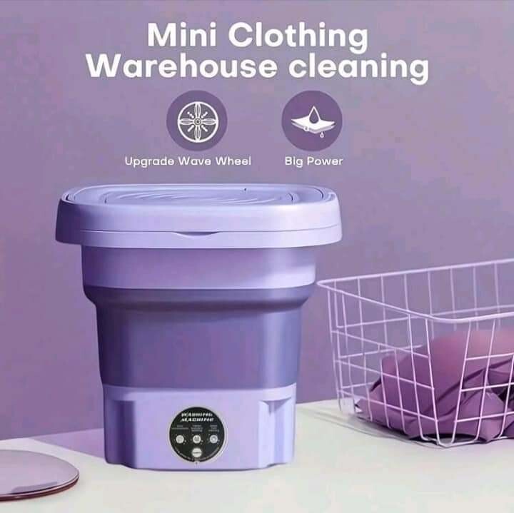 MINI Portable Wash Machine 8lbs Dual Knobs Timer Control Compact Laundry gallery