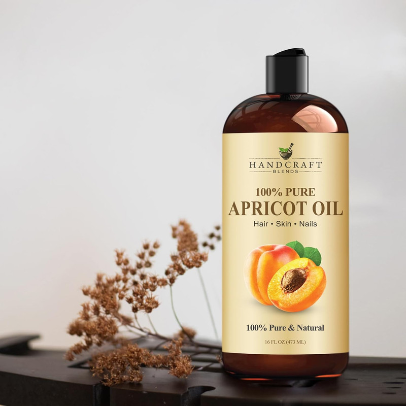 Apricot Kernel Oil - Cold-Pressed 16 Fl Oz - 100% Pure and Natural - Premium Gra gallery