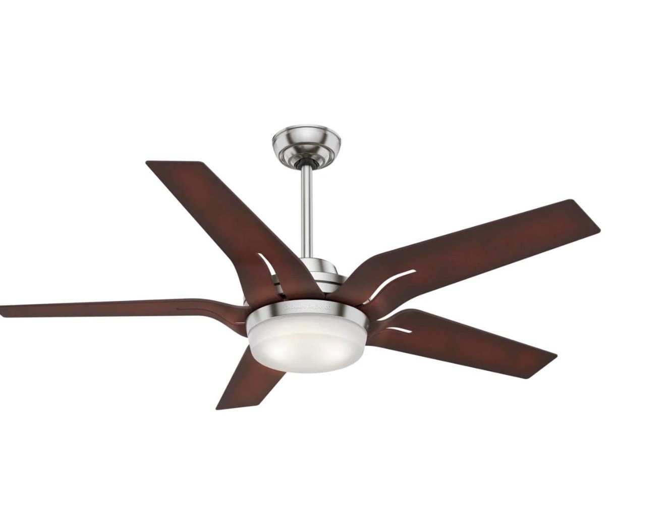 CASABLANCA 56” BRUSHED NICKEL HAND HELD REMOTE LED LIGHT Ceiling Fan NO REPAIRS gallery