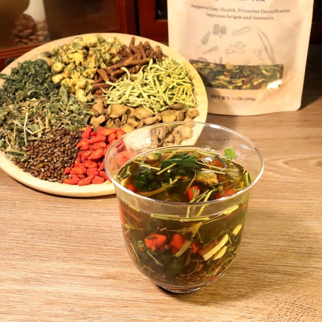 Liver Support Herbal Tea, 9 Ingredients, Daily Liver Health Tea (15 Cups) 100g gallery