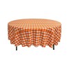 LA Linen Polyester Gingham Checkered 72-Inch Round Tablecloth. Made in USA gallery