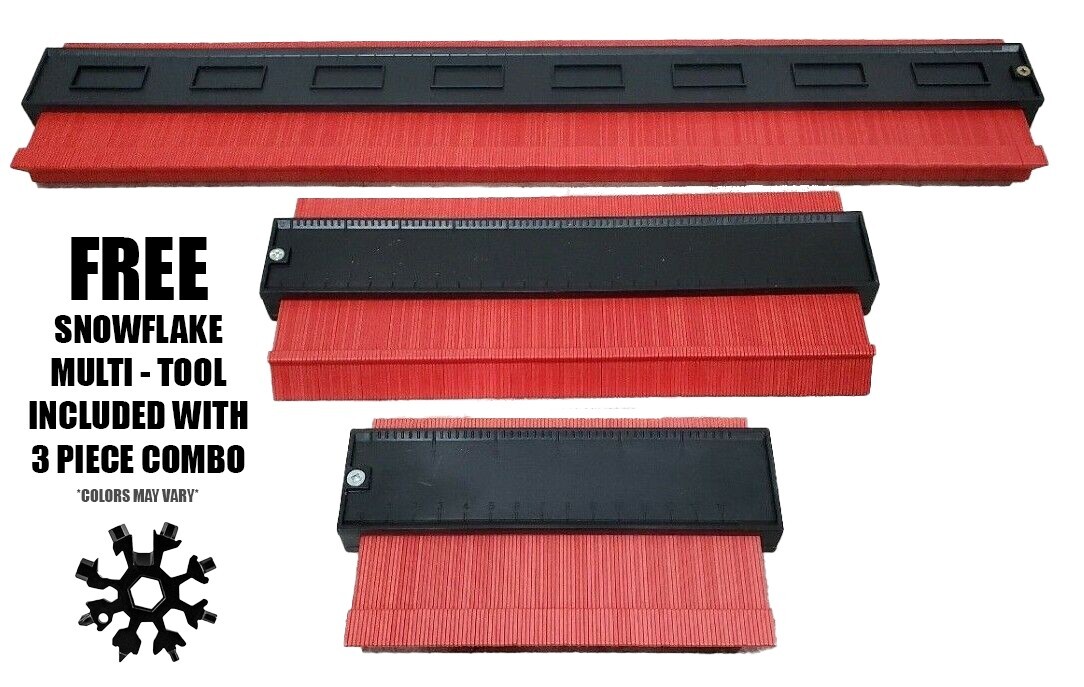 Shape Profile Contour Gauge Plastic Tool Duplicator Irregular Template Tracing gallery