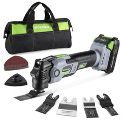 WORKPRO 20V Oscillating Tool Kit Cordless and Brushless 19,000 RPM Orbiting Tool