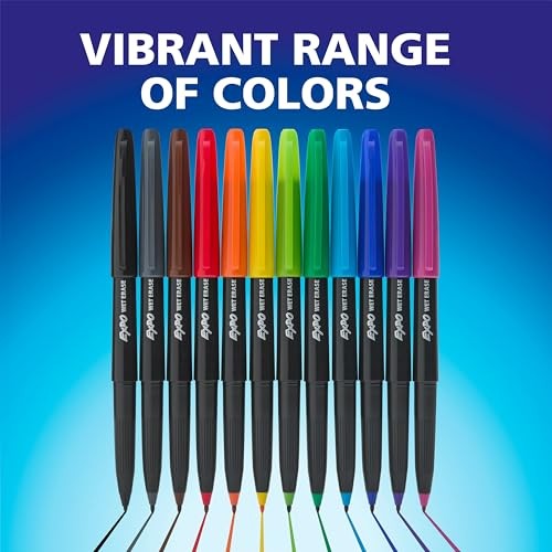 Wet Erase Markers, Semi-Permanent, Assorted Colors Tip - 12 Count Ultra Fine gallery
