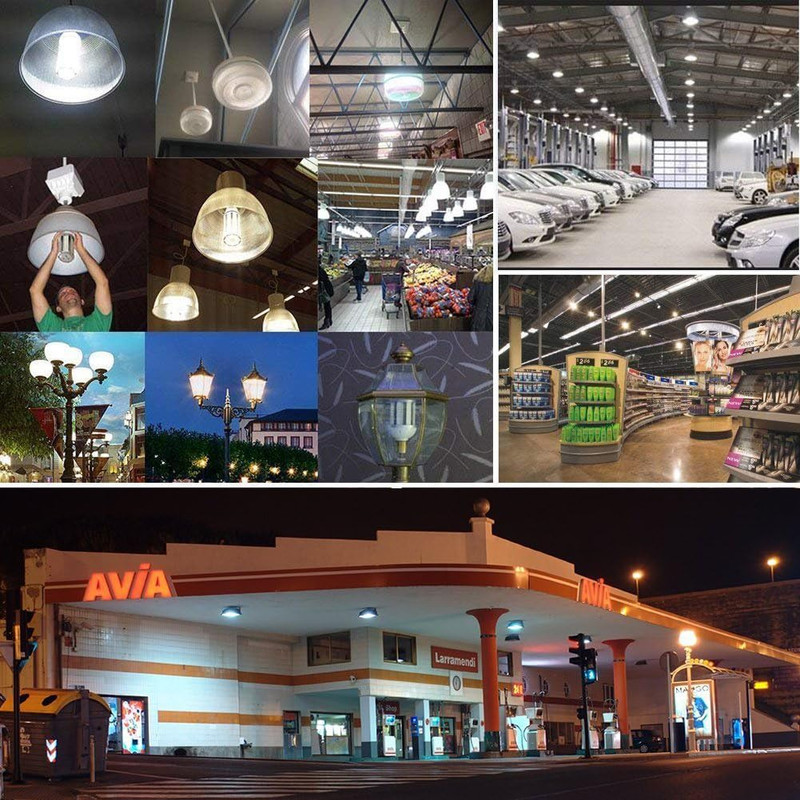 2-Pack（500W Equivalent） LED Corn Light Bulb 60W 6000 Lumen 6500K Large Area Cool gallery