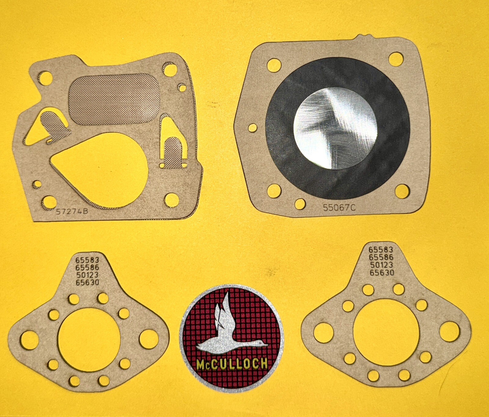 McCulloch Mac 9 Flatback Carb Diaphragm Set Tested and Proven see Pics Read Desc gallery
