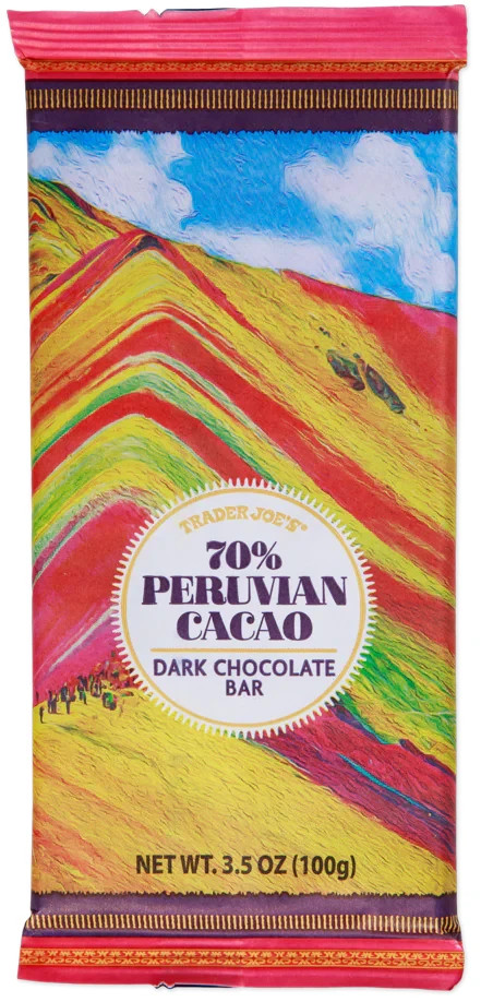2 Pack Trader Joe's 70% Peruvian Cacao Dark Chocolate Bar 3.5 oz Each gallery