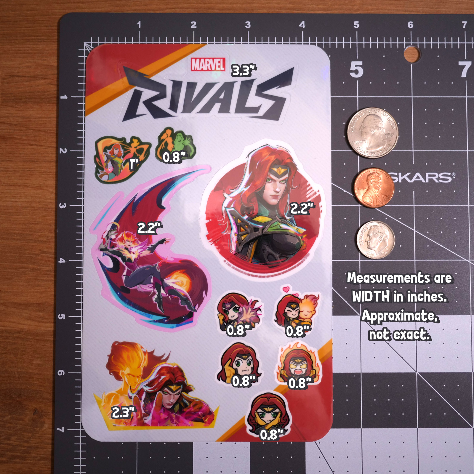 Marvel Rivals Phoenix (Jean Grey) X-Men Sticker Sheet gallery