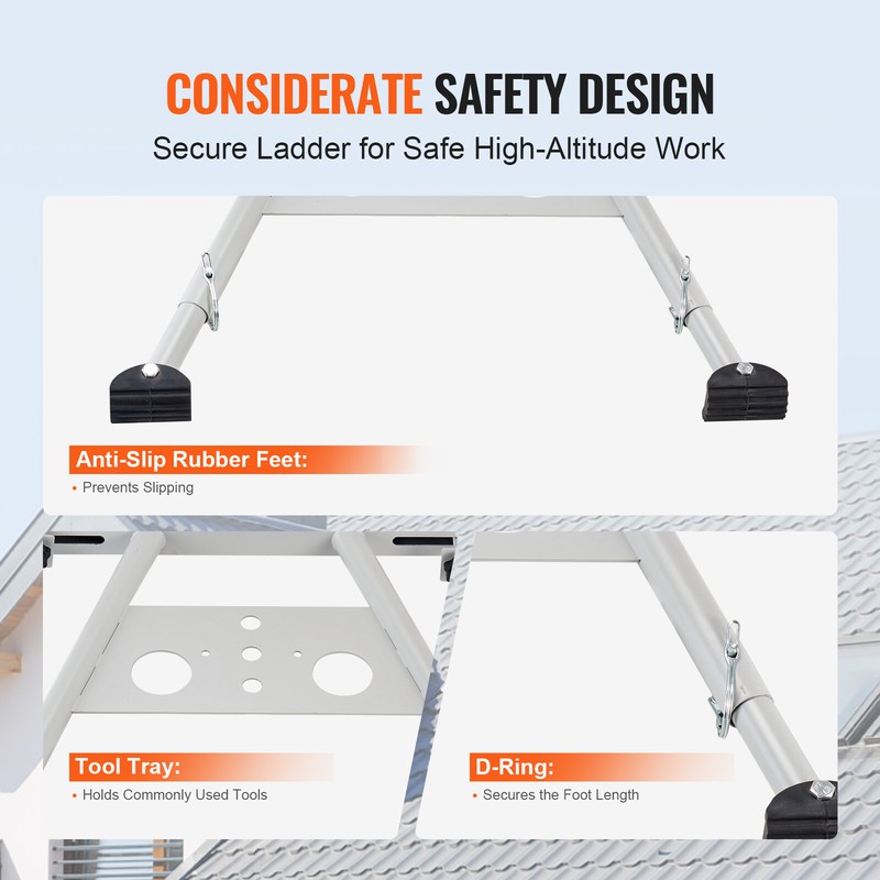 Ladder Stabilizer Adjustable Feet Extension Standoff Heavy Duty Accessory gallery