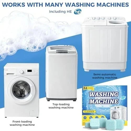 Uproot Clean Washing Machine Cleaner Tablets - 24 Pack for a 12 Month Supply. Fo gallery
