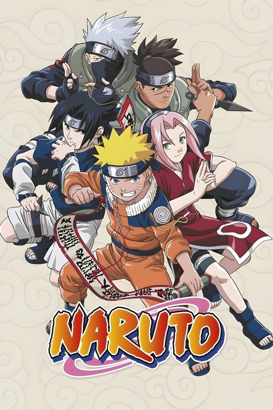 Naruto Anime TV Series Poster 2002 Poster print 11"x17" home decor gallery