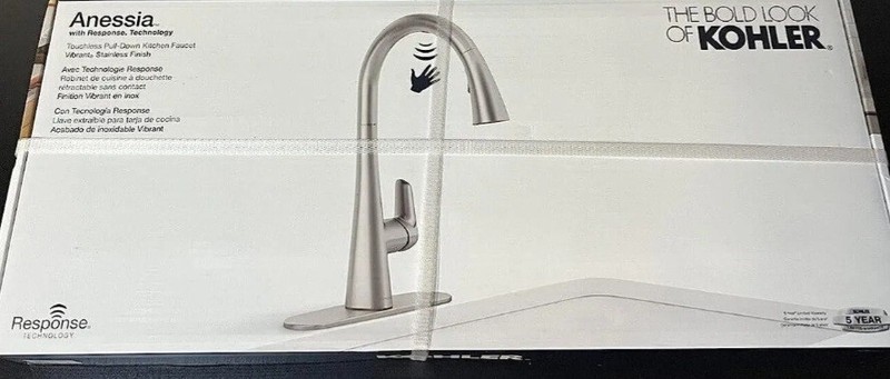 Kohler Transitional Touchless Pull-Down Kitchen Faucet In Vibrant Stainless !!! gallery
