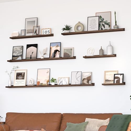 Picture Ledge Shelf, Floating Shelves Set of 2, 36 Inches Picture Shelf for gallery