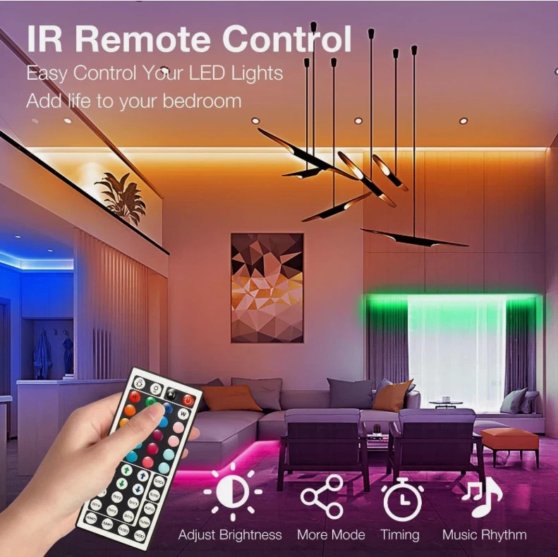 16' LED Strip Lights, Smart Light with App and Remote Control, RGB LED Lights. gallery