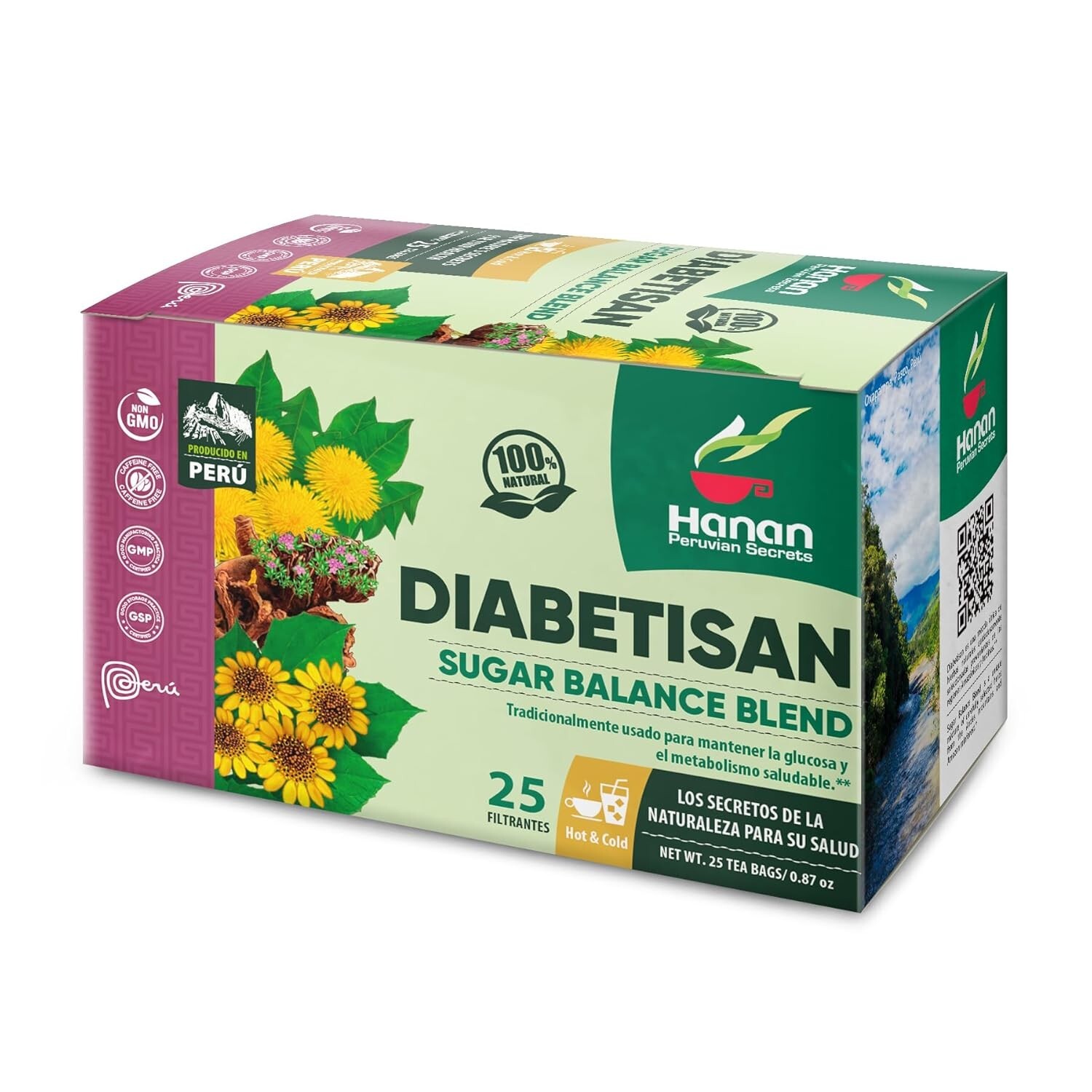 Deabetisan Herbal Tea - 100% Natural Sugar Balance Tea Blend 25 Teabags from Per gallery