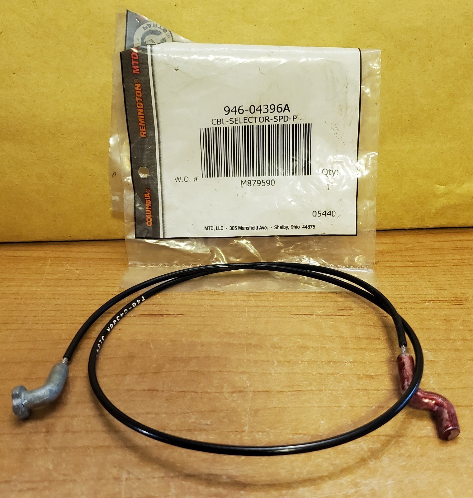 MTD Speed Selector Cable 946-04396A (746-04396, 746-04396A) New Old Stock gallery