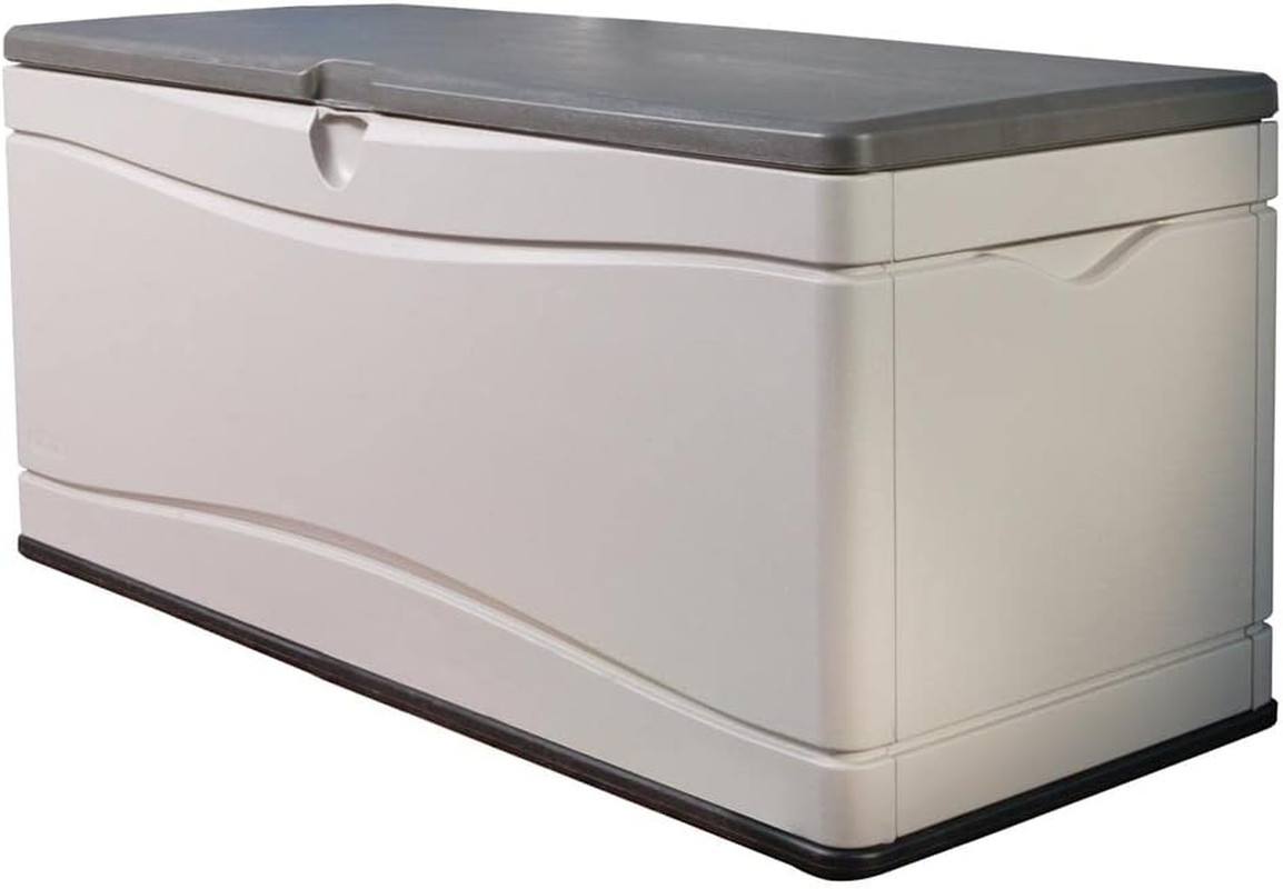 60012 Extra Large Deck Box, 130 Gallon, Desert Sand/Brown gallery