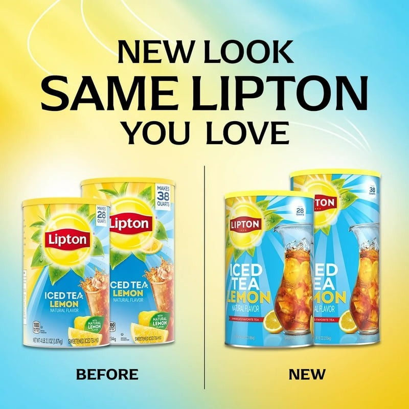 Lipton Reduced Sugar Southern Sweet Iced Tea Mix, 28 Quarts Fast Shipping. gallery