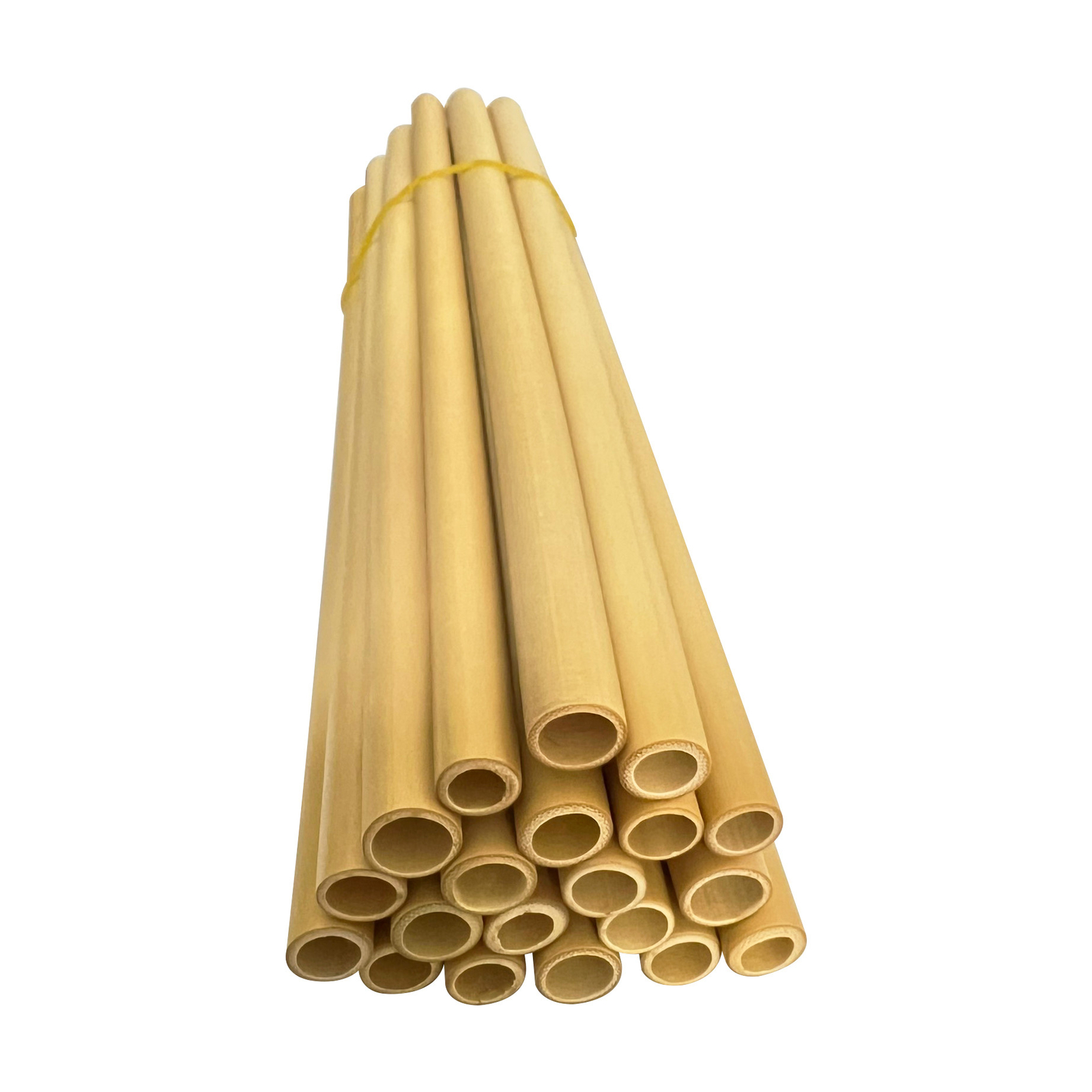 20 Pc Hand Crafted Organic 8" Biodegradable, Reusable Bamboo Drinking Straws gallery