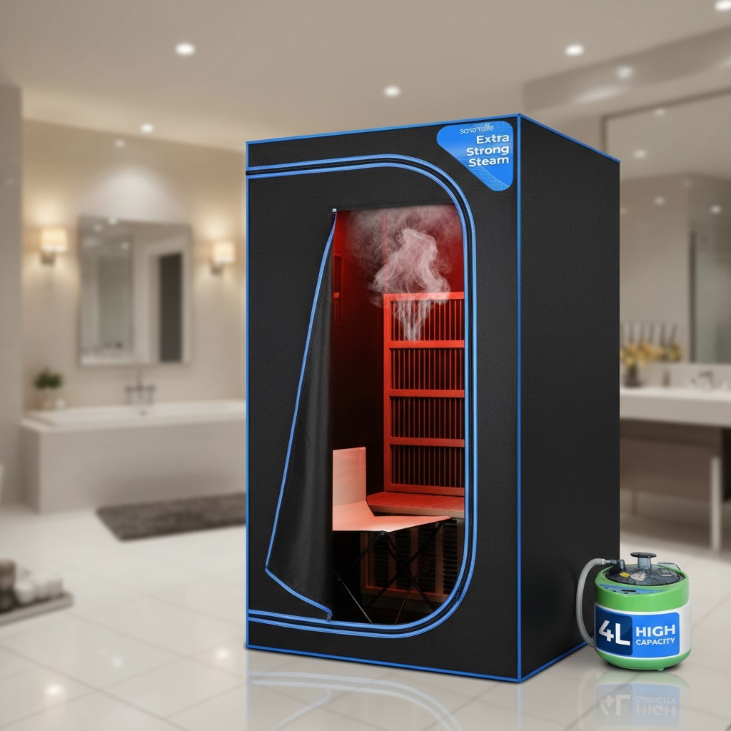 Spa-Quality Portable Sauna Box - 1 Person Design with 9 Adjustable Heat Levels gallery