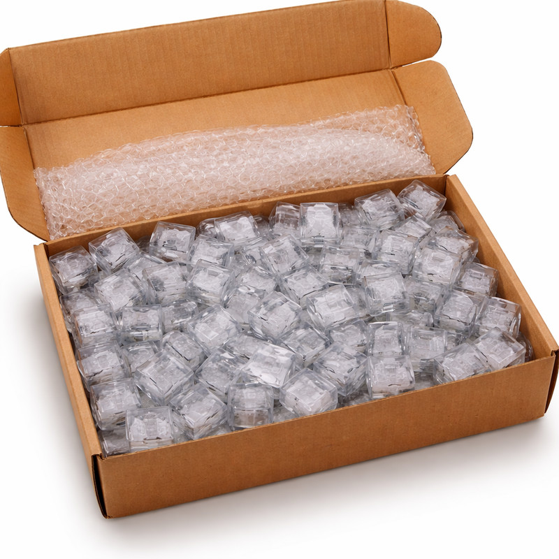 48 Flashing LED Ice Cubes Reusable Light Up Drink Cubes Party Bar Lights gallery